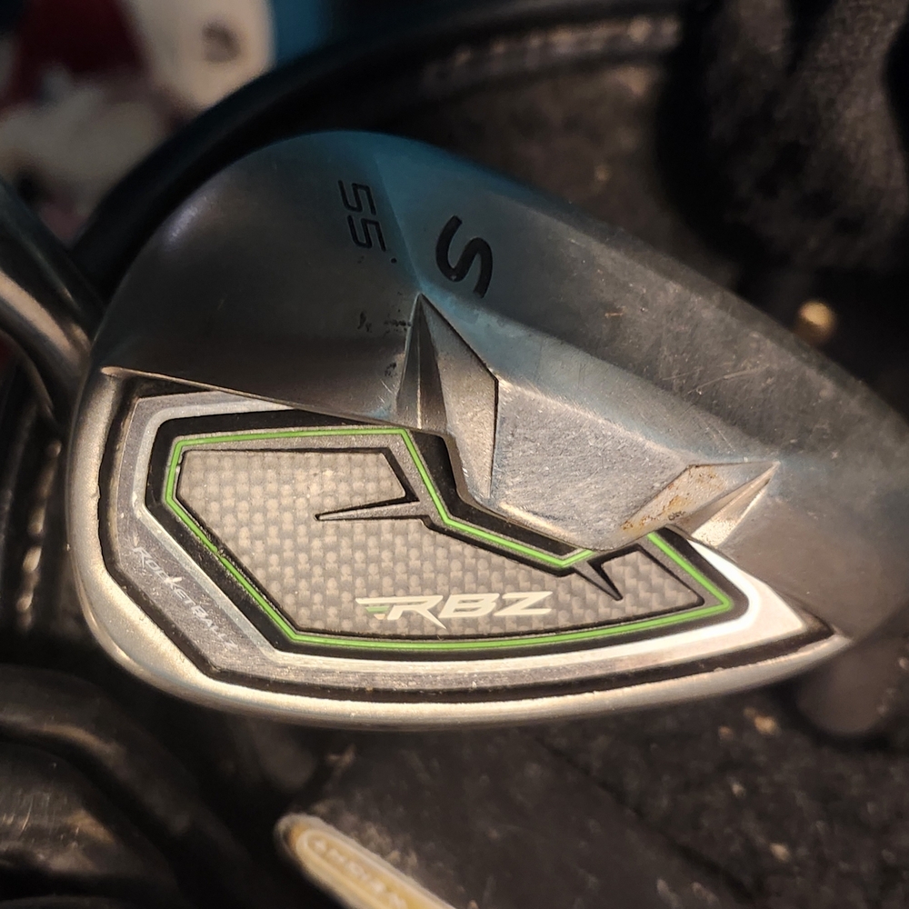 TaylorMade RBZ Iron with Silver and Green Accents